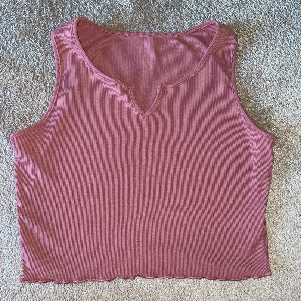 Cropped Ribbed Tank